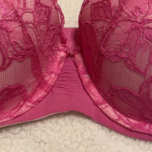 Victoria’s Secret pink lace balconet bra 34D - Picture 2 of 11